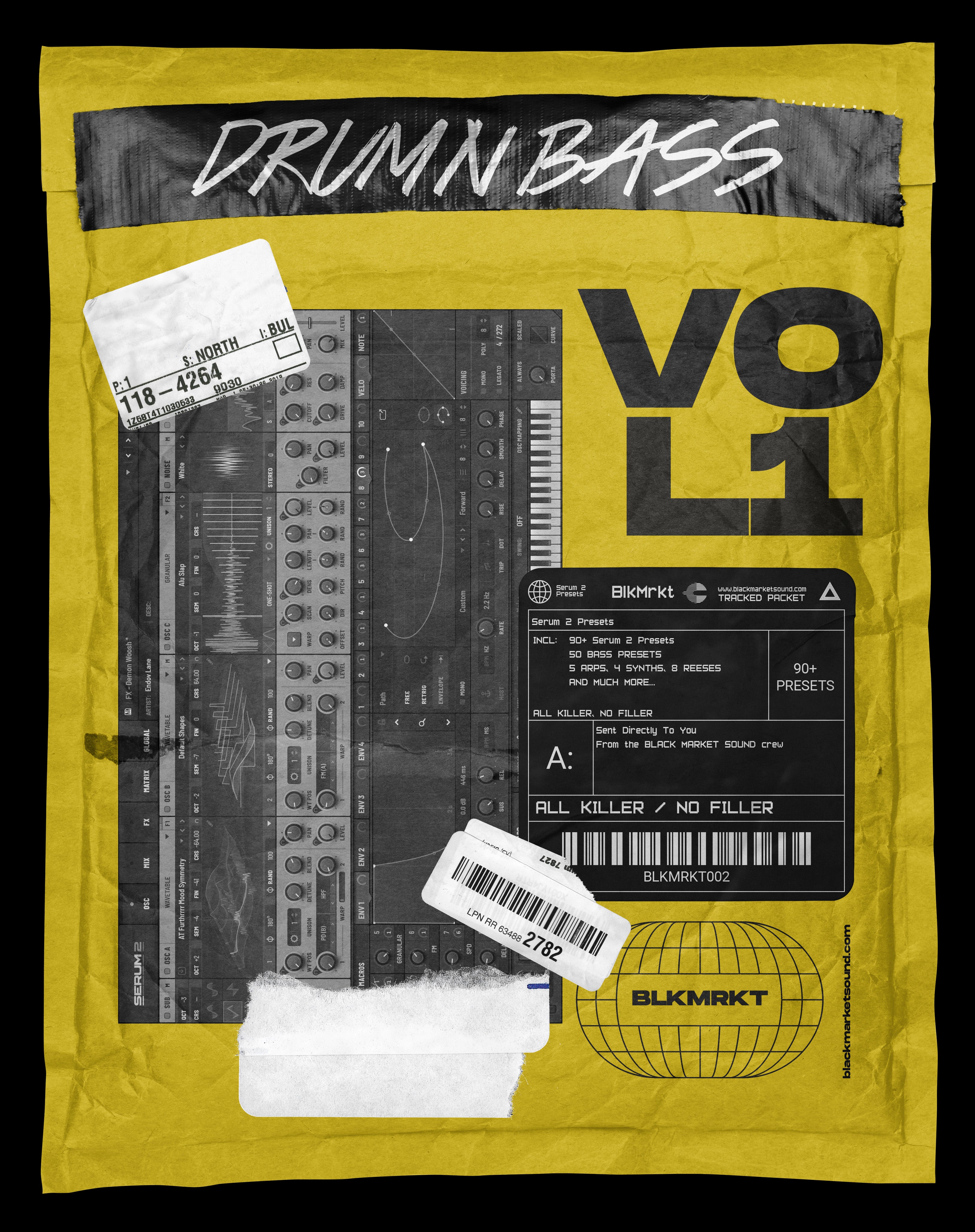Drum & Bass Vol. 1 : Serum 2 Presets – BLACKMARKETSOUND